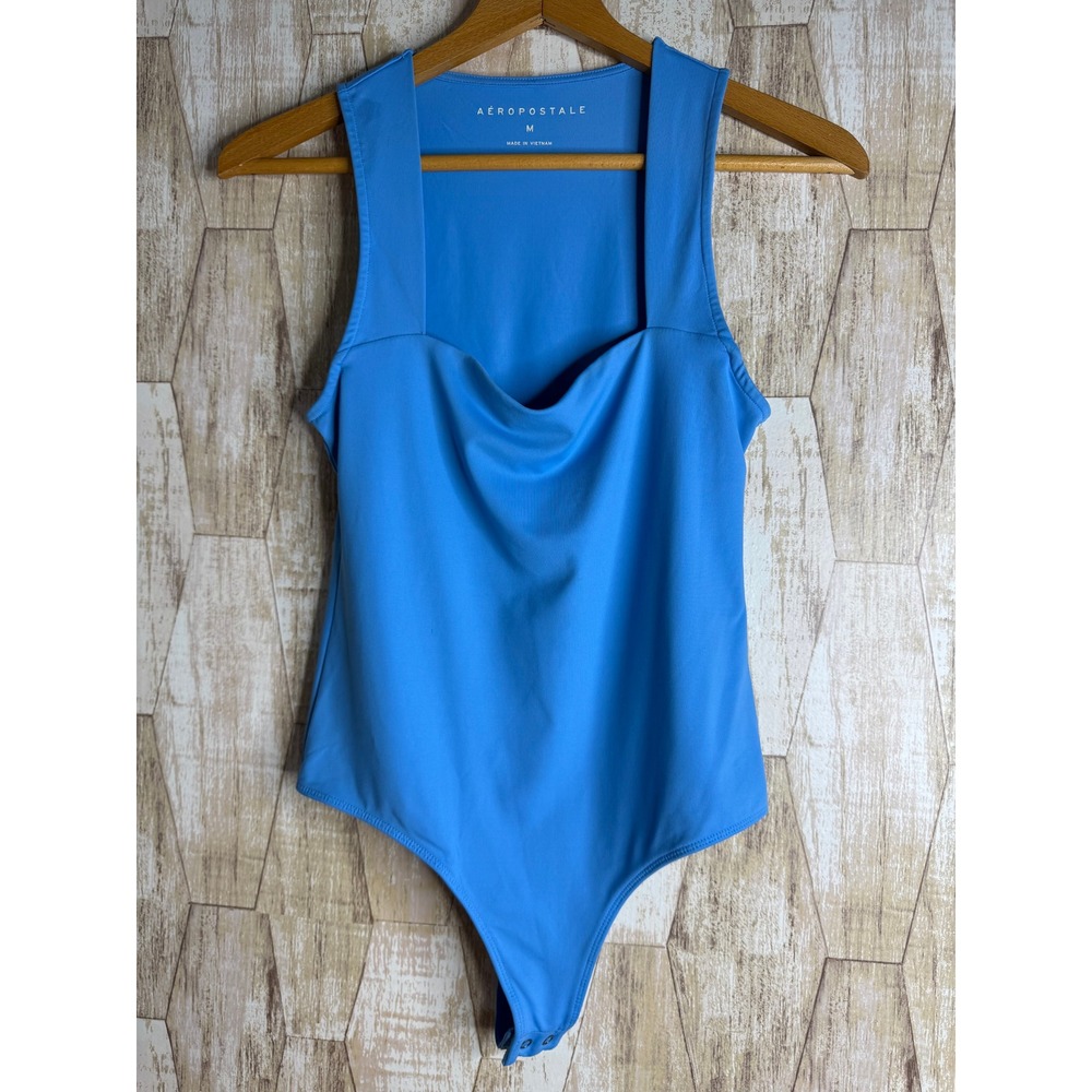 Aeropostale Blue Sleeveless Bodysuit Size M